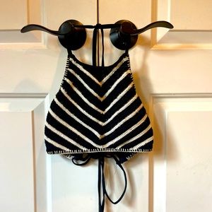 Knitted Material Bikini Top